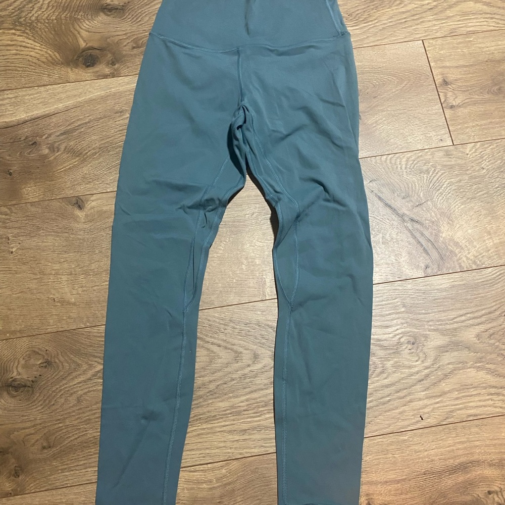 Women's High-Waisted Leggings - Blue